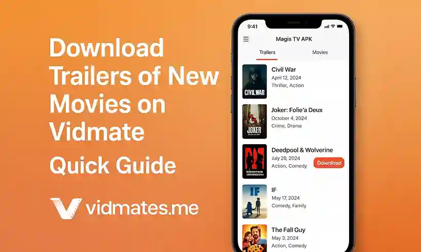 Download Trailers of New Movies on Vidmate – Quick Guide