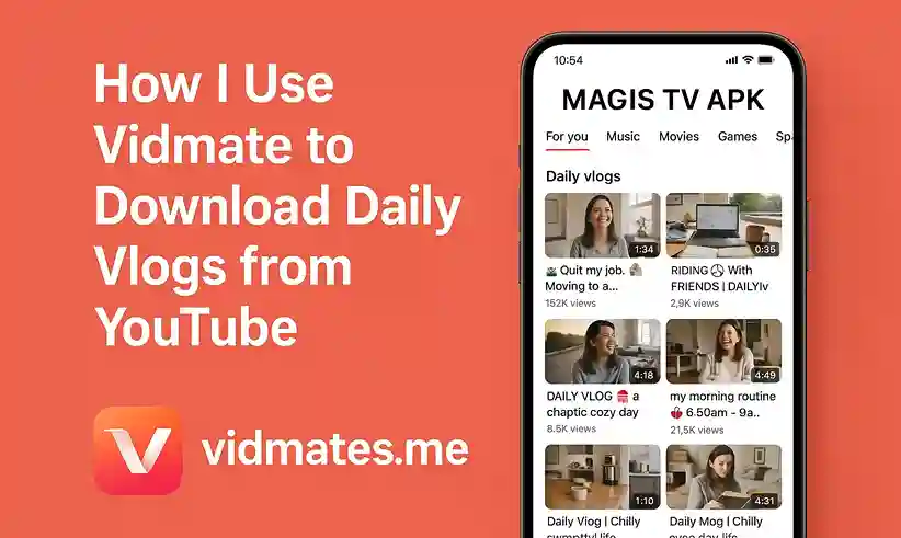 How I Use Vidmate to Download Daily Vlogs from YouTube