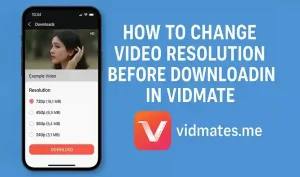 How to Change Video Resolution Before Downloading in Vidmate
