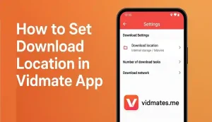 How to Set Download Location in Vidmate App 