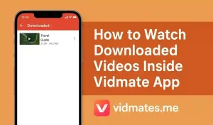 How to Watch Downloaded Videos Inside Vidmate App 