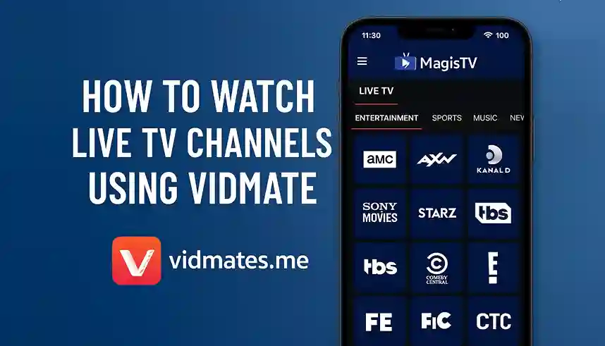 How to Watch Live TV Channels Using Vidmate