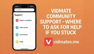Vidmate Community Support – Where to Ask for Help if You Stuck